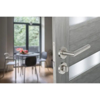 Дверные ручки Edson WC1R4ST, с запиранием, цвет нержавеющая сталь