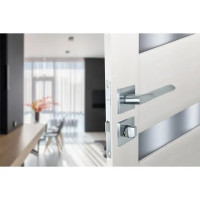 Дверные ручки Edson WC 8Q2, с запиранием, цвет хром