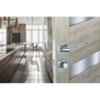 Дверные ручки Edson WC 8Q2, с запиранием, цвет хром