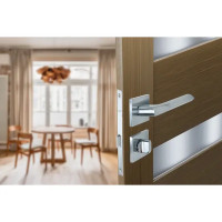 Дверные ручки Edson WC 8Q2, с запиранием, цвет хром