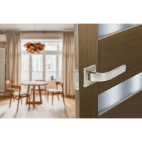 Дверные ручки Edson PS7Q2, без запирания, цвет никель