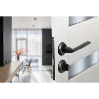 Дверные ручки Edson WC4R1, с запиранием, цвет графит