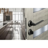 Дверные ручки Edson WC4R1, с запиранием, цвет графит