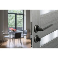 Дверные ручки Edson WC4R1, с запиранием, цвет графит