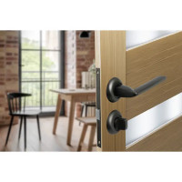 Дверные ручки Edson WC4R1, с запиранием, цвет графит