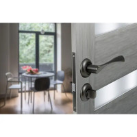 Дверные ручки Edson WC5R1, с запиранием, цвет графит