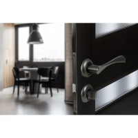 Дверные ручки Edson WC5R1, с запиранием, цвет графит
