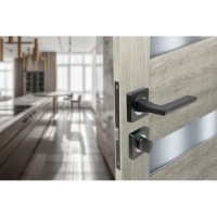 Дверные ручки Edson WC15Q3, с запиранием, цвет графит