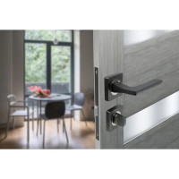 Дверные ручки Edson WC15Q3, с запиранием, цвет графит
