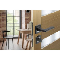 Дверные ручки Edson WC15Q3, с запиранием, цвет графит