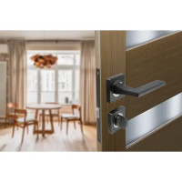 Дверные ручки Edson WC15Q3, с запиранием, цвет графит
