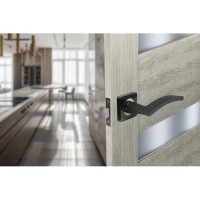 Дверные ручки Edson P16Q3, без запирания, цвет графит