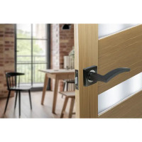 Дверные ручки Edson P16Q3, без запирания, цвет графит