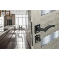 Дверные ручки Edson WC16Q3, с запиранием, цвет графит