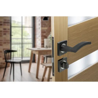 Дверные ручки Edson WC16Q3, с запиранием, цвет графит