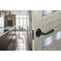 Дверные ручки Edson PS6R1, без запирания, цвет черный