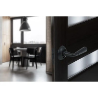 Дверные ручки Edson PS6R1, без запирания, цвет черный
