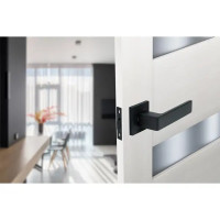 Дверные ручки Edson P10Q2, без запирания, цвет черный