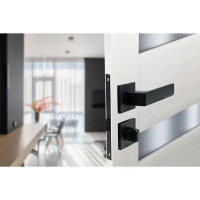Дверные ручки Edson WC10Q2, с запиранием, цвет черный