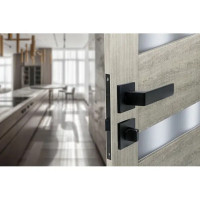 Дверные ручки Edson WC10Q2, с запиранием, цвет черный