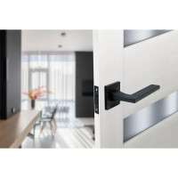Дверные ручки Edson P11Q2, без запирания, цвет черный
