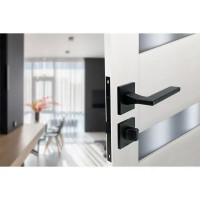 Дверные ручки Edson WC11Q2, с запиранием, цвет черный