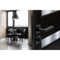 Дверные ручки Edson WC11Q2, с запиранием, цвет черный