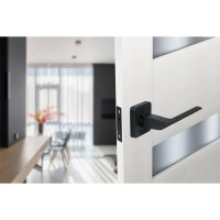 Дверные ручки Edson P13Q1, без запирания, цвет черный