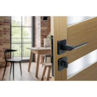Дверные ручки Edson WC13Q1, с запиранием, цвет черный