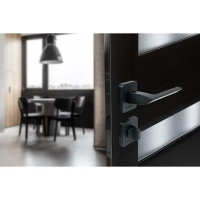 Дверные ручки Edson WC13Q1, с запиранием, цвет черный