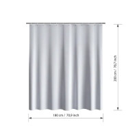 Штора для ванной Lemer Novus 180x200 см полиэстер цвет мультиколор