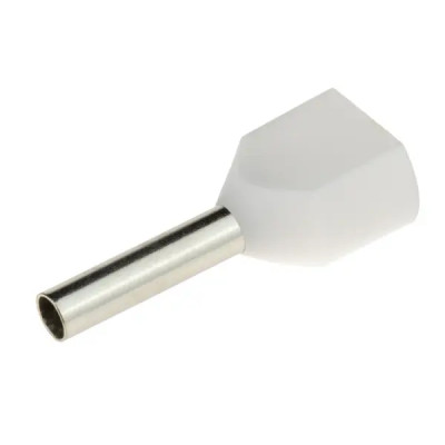 Наконечник-гильза Duwi НШВИ 2 0.75-8 мм цвет белый 25 шт.