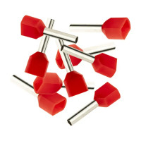 Наконечник-гильза Duwi НШВИ 2 1-10 мм цвет красный 25 шт.