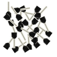 Наконечник-гильза Duwi НШВИ 2 1.5-12 мм цвет черный 25 шт.