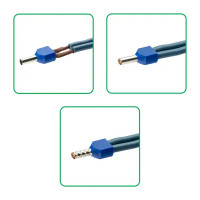 Наконечник-гильза Duwi НШВИ 2 2.5-8 мм цвет синий 25 шт.