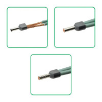 Наконечник-гильза Duwi НШВИ 2 4-12 мм цвет серебристый 25 шт.