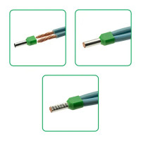 Наконечник-гильза Duwi НШВИ 2 6-14 мм цвет зеленый 25 шт.