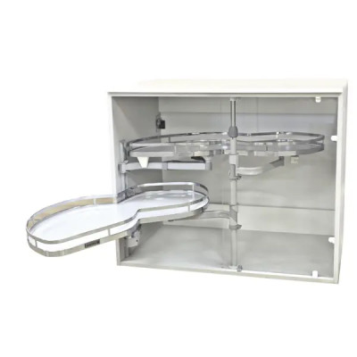 Уголок волшебный с доводчиком левый 55x90x70 см цвет серебро