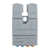 Клеммы разветвительные рычажковые Duwi СМК-524 PRO 2х4-проводные 4мм² серые 4шт 26660 4