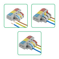 Клеммы разветвительные рычажковые Duwi СМК-539 PRO 3х9-проводные 4мм² серые 4шт 26663 5