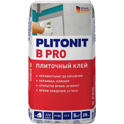Клей для плитки Plitonit В Pro 25 кг
