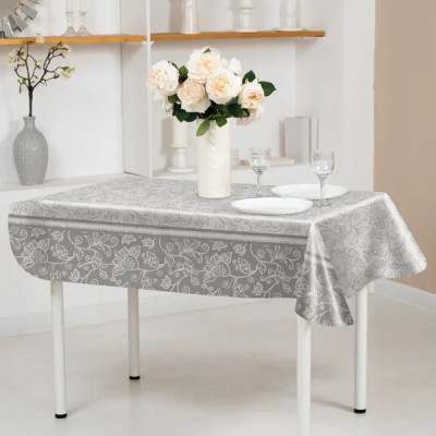 Скатерть Ажур квадратная 140x160 см цвет бежевый