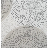 Скатерть Круги прямоугольная 135x220 см цвет серый