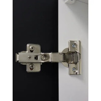 Шкаф зеркальный подвесной Perfect с подсветкой 76x85 см цвет черный