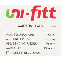 Гибкая подводка для воды UNI-FITT НВ 1/2\