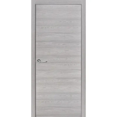 Дверь межкомнатная глухая с замком в комплекте 80x200 см Hardflex цвет ясень серый
