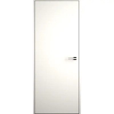 Дверь межкомнатная скрытая правая (от себя) Invisible 80x230 см эмаль цвет Белый с замком
