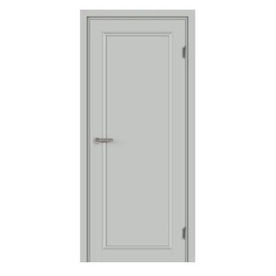 Дверь межкомнатная глухая с замком и петлями в комплекте Лион 80x200 см Hardflex цвет серый жемчуг