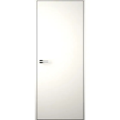 Дверь межкомнатная скрытая левая (от себя) Invisible 80x230 см эмаль цвет Белый с замком