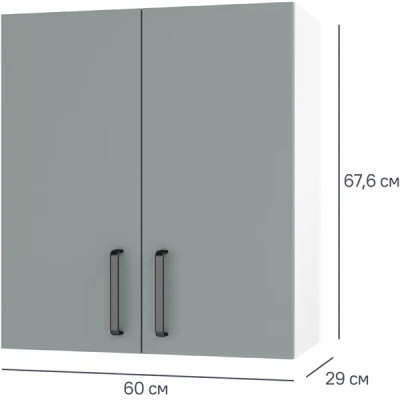 Шкаф навесной Неман 60x67.6x29 см ЛДСП цвет зеленый
